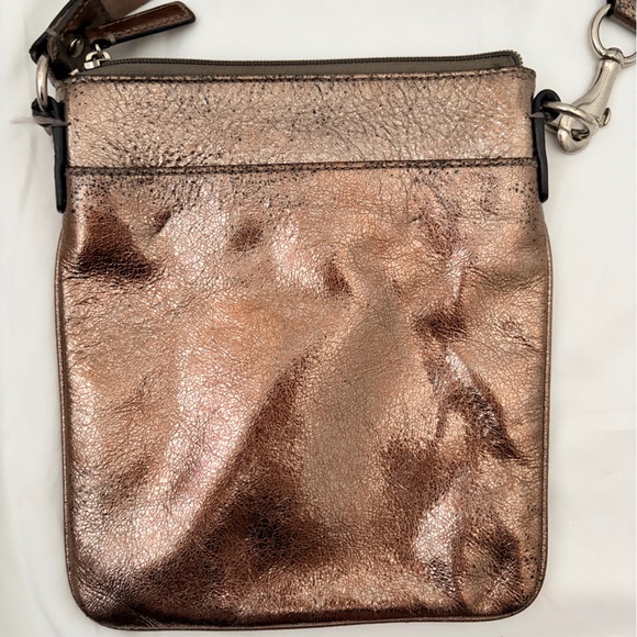Metallic Crossbody Bag with Adjustable Strap - Picture 6 of 6